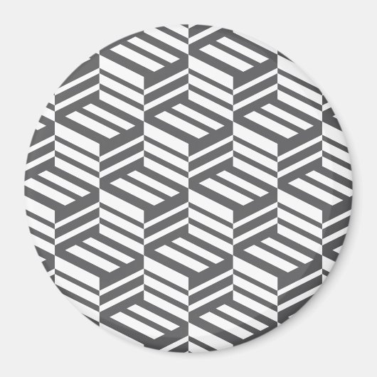 Modern, stedelijk, dynamisch, gewaagd geometrisch magneet (Voorkant)