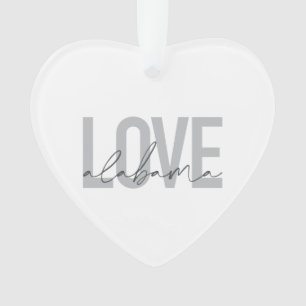 Modern, stedelijk, eenvoudig, cool design Love Ala Ornament