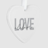 Modern, stedelijk, eenvoudig, cool design Love Ala Ornament (voorkant)