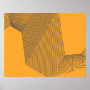Modern, stedelijk, geel, gewaagd eenvoudig bewegin poster