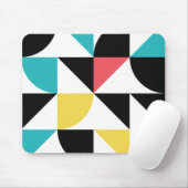 Modern, stedelijk, kleurrijk, leuk geometrisch pat muismat (Met muis)