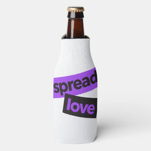 Modern, stedelijk, levendig, trendy grafisch Versp Flesjeskoeler (Fles Voorkant)