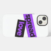 Modern, stedelijk, levendig, trendy grafische Spre iPhone Hoesje (Achterkant horizontaal)