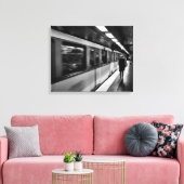 Modern, stedelijk Parisiaans leven Canvas Afdruk (Insitu (Woonkamer))