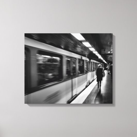 Modern, stedelijk Parisiaans leven Canvas Afdruk (Voorkant)