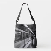 Modern, stedelijk Parisiaans leven Crossbody Tas (Achterkant)