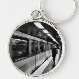 Modern, stedelijk Parisiaans leven Sleutelhanger