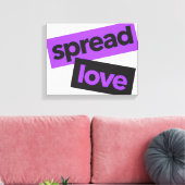 Modern, stedelijk, trillend, trendy graphic Spread Canvas Afdruk (Insitu (Woonkamer))
