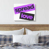 Modern, stedelijk, trillend, trendy graphic Spread Canvas Afdruk (Insitu (Slaapkamer))