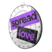 Modern, stedelijk, trillend, trendy graphic Spread Dartbord (Voorkant Rechts)