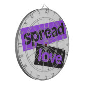 Modern, stedelijk, trillend, trendy graphic Spread Dartbord (Voorkant Links)