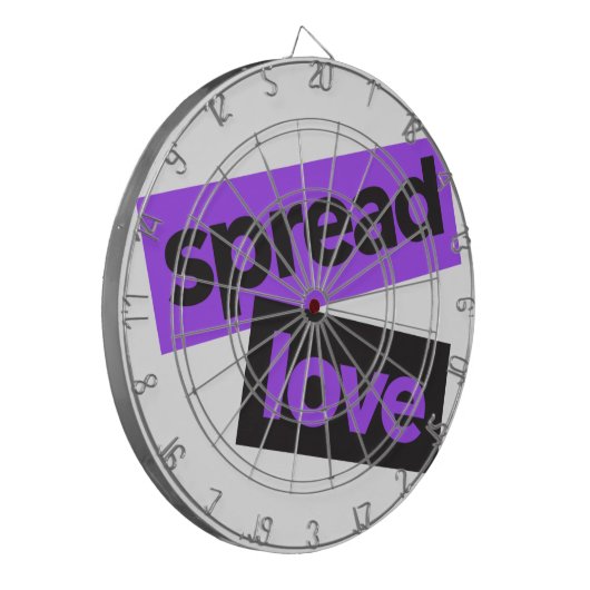 Modern, stedelijk, trillend, trendy graphic Spread Dartbord (Voorkant Links)