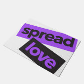 Modern, stedelijk, trillend, trendy graphic Spread Deurmat (Schuin)