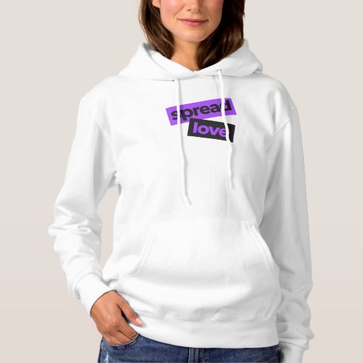 Modern, stedelijk, trillend, trendy graphic Spread Hoodie (Voorkant)