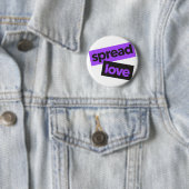 Modern, stedelijk, trillend, trendy graphic Spread Ronde Button 5,7 Cm (In situ)