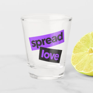 Modern, stedelijk, trillend, trendy graphic Spread Shot Glas