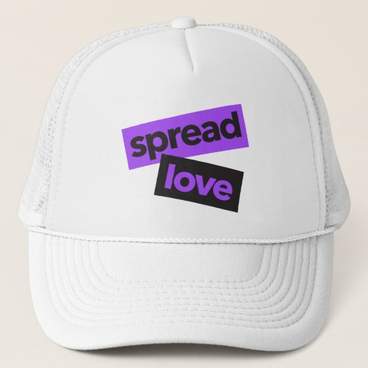 Modern, stedelijk, trillend, trendy graphic Spread Trucker Pet (Voorkant)