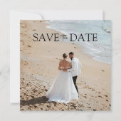 Modern Stel Foto Save The Date (Voorkant)