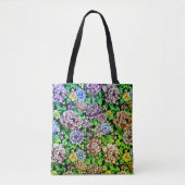 Modern Stencil Floral Tote Bag (Voorkant)