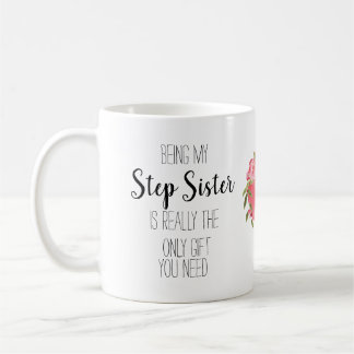 Modern Step zus alleen cadeau bloemenhart banter Koffiemok