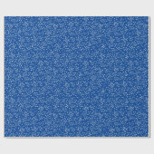 Modern sterren kleurig blauw omslagpapier cadeaupapier (Vlak)