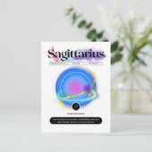 Modern Sterrenbeeld Boogschutter Citaat Element Vu Briefkaart (Staand voorkant)