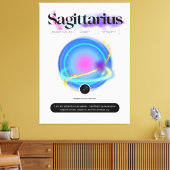 Modern sterrenbeeld Boogschutter Quote Element Fir Canvas Afdruk (Insitu (Woonkamer))