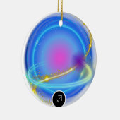 Modern sterrenbeeld Boogschutter Quote Element Fir Keramisch Ornament (Rechts)
