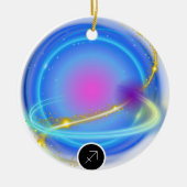 Modern sterrenbeeld Boogschutter Quote Element Fir Keramisch Ornament (Voorkant)