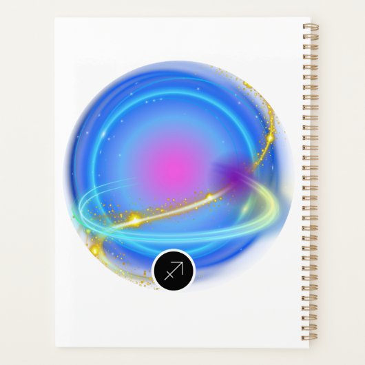 Modern sterrenbeeld Boogschutter Quote Element Fir Planner (Achterkant)