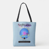 Modern sterrenbeeld Boogschutter Quote Element Fir Tote Bag (Achterkant)