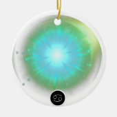 Modern sterrenbeeld kanker Quote Water Element Keramisch Ornament (Voorkant)