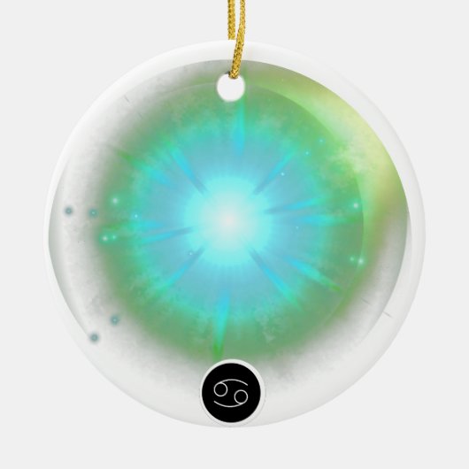 Modern sterrenbeeld kanker Quote Water Element Keramisch Ornament (Voorkant)