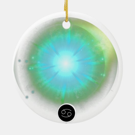 Modern sterrenbeeld kanker Quote Water Element Keramisch Ornament (Achterkant)