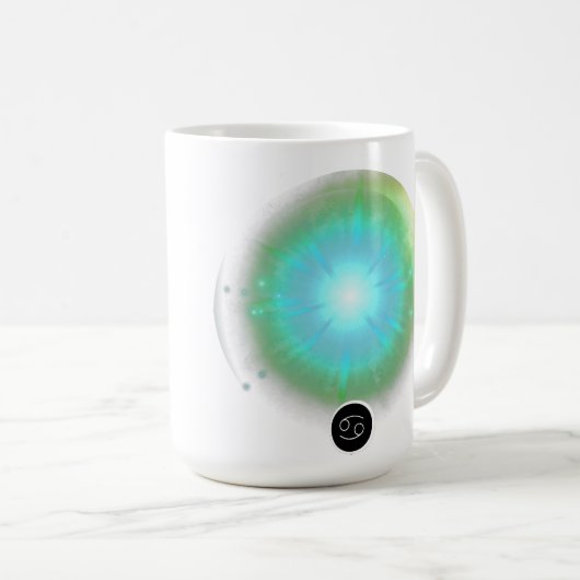 Modern sterrenbeeld kanker Quote Water Element Koffiemok (Voorkant rechts)