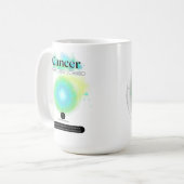 Modern sterrenbeeld kanker Quote Water Element Koffiemok (Voorkant links)