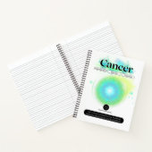 Modern sterrenbeeld kanker Quote Water Element Notitieboek (Binnen)