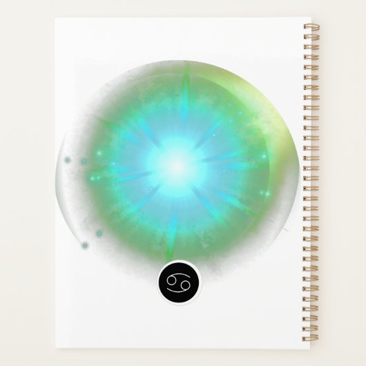 Modern sterrenbeeld kanker Quote Water Element Planner (Achterkant)