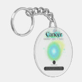 Modern sterrenbeeld kanker Quote Water Element Sleutelhanger (Voorkant Links)