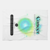 Modern sterrenbeeld kanker Quote Water Element Theedoek (Horizontaal)