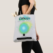 Modern sterrenbeeld kanker Quote Water Element Tote Bag (Dichtbij)