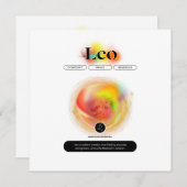 Modern sterrenbeeld Leo Quote | elementenvuur (Voorkant / Achterkant)