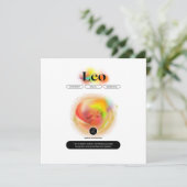 Modern sterrenbeeld Leo Quote | elementenvuur (Staand voorkant)