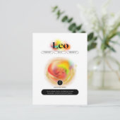 Modern sterrenbeeld Leo Quote | elementenvuur Briefkaart (Staand voorkant)