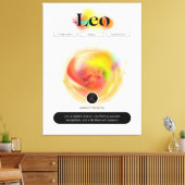 Modern sterrenbeeld Leo Quote | elementenvuur Canvas Afdruk (Insitu (Woonkamer))