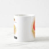 Modern sterrenbeeld Leo Quote | elementenvuur Koffiemok (Center)