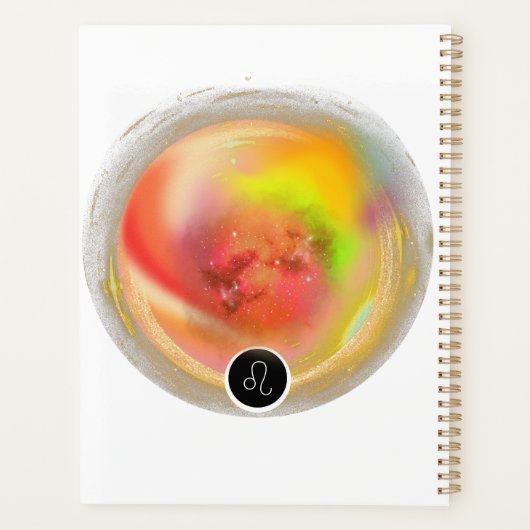 Modern sterrenbeeld Leo Quote | elementenvuur Planner (Achterkant)