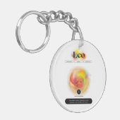 Modern sterrenbeeld Leo Quote | elementenvuur Sleutelhanger (Voorkant Links)