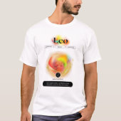 Modern sterrenbeeld Leo Quote | elementenvuur T-shirt (Voorkant)