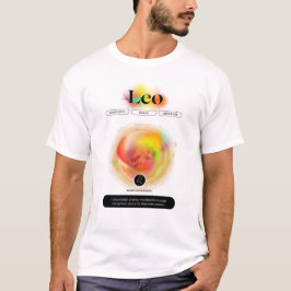 Modern sterrenbeeld Leo Quote | elementenvuur T-shirt